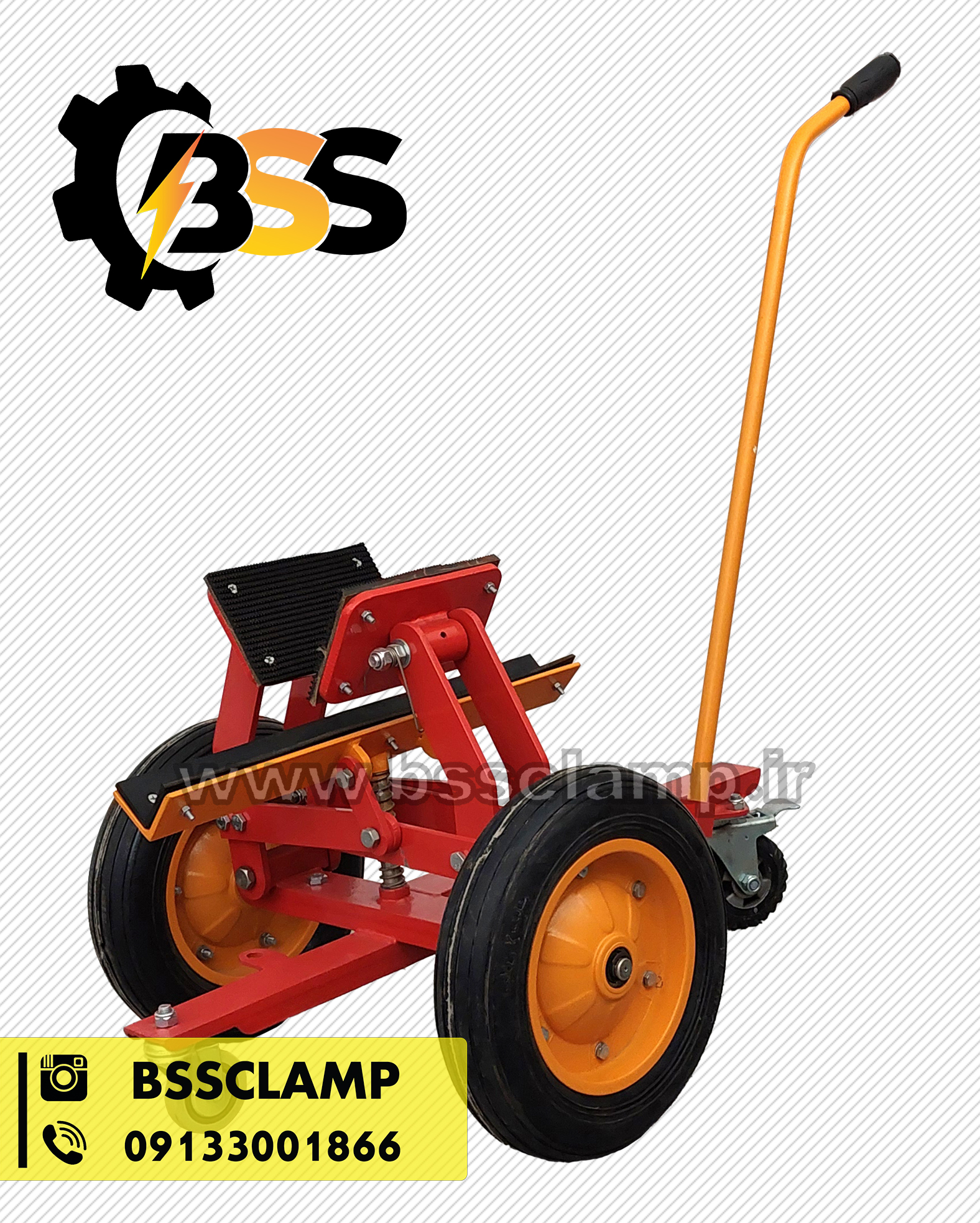 ترولی حمل سنگ اسلب و شیشه و..